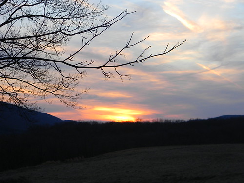 DSCN3242 by twisted branches, winter sunset jimthorpe 2012 poconomountains