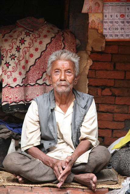 Portraits of Old Age on my Travels Kathmandu Nepal