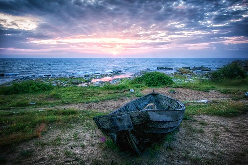 ocean sun seascape sunrise landscape boat wreck
