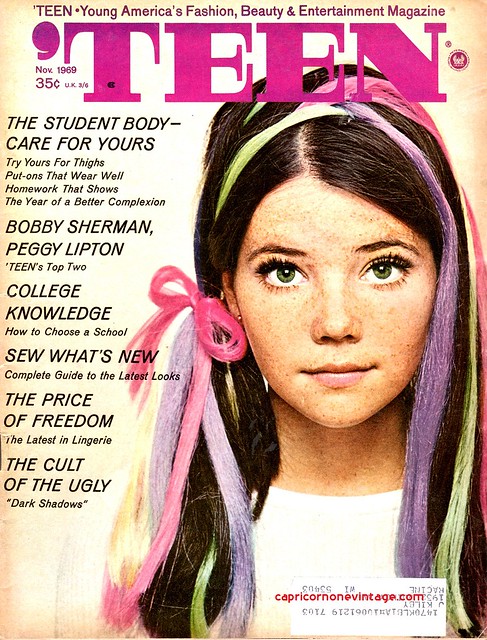 november 1969 teen magazine cover