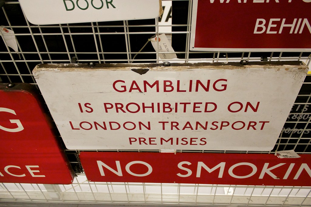 GAMBLING | IS PROHIBITED ON LONDON TRANSPORT PREMISES | Alexander ...