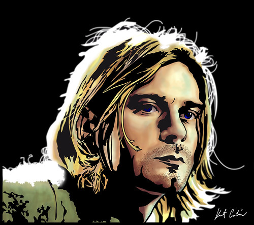 Kurt Cobain Caricatura | Kurt Cobain Caricatura (Illustrator… | Flickr