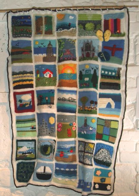Our 'Your Local Landscape' Challenge Blanket hanging proud!