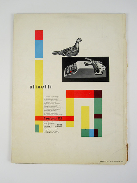 Olivetti Lettera 22 ad,1954