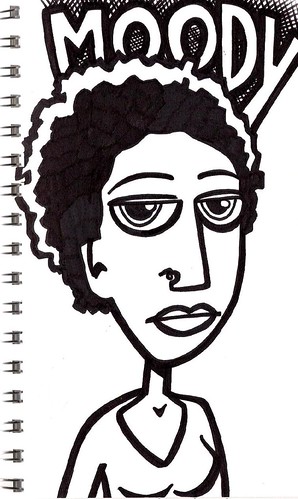 Sketchbook drawing: Moody | by Carolyn Gallo