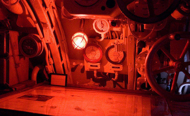 U-505 submarine - inside