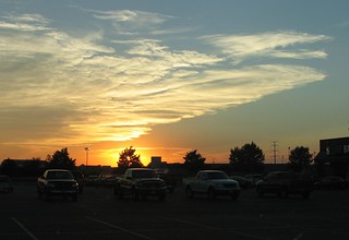 Painted Sky over a Parking Lot