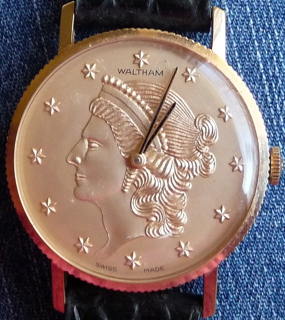 Vintage Waltham Wrist Watch with Greek God