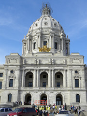 Protest against ALEC at the Minnesota Capitol building