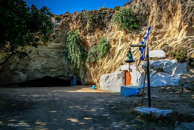 Agathi beach cave church