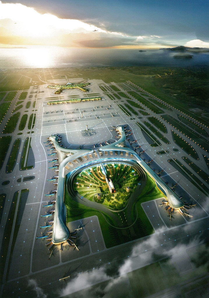 Incheon international airport new terminal | bird-eye view | Byeongjun ...