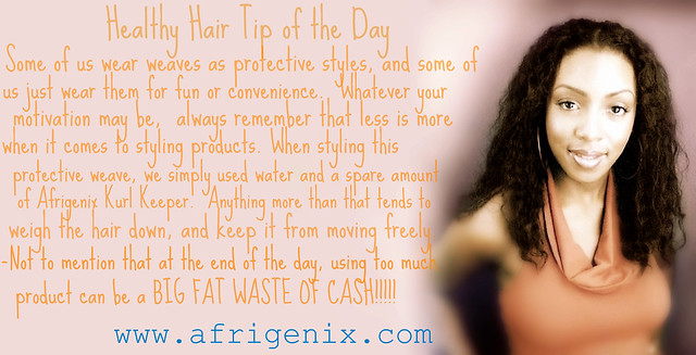 Afrigenix Healthy Hair Tip for Today