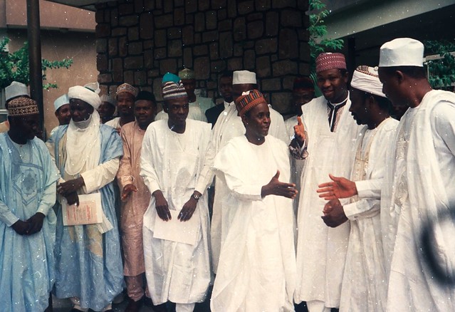 Achive YAShuaib with dignitaries at NIPR Award 1995 in Kano