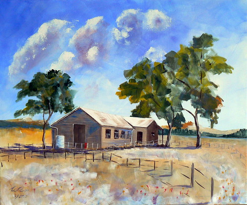 farmhouse rural painting landscape australia outback imagesofharmony