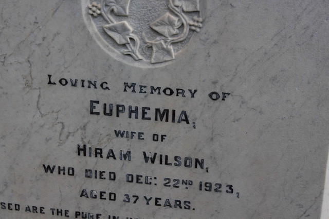 Euphemias Grave.Pictures of Beck Row Church Suffolk USA, St John
