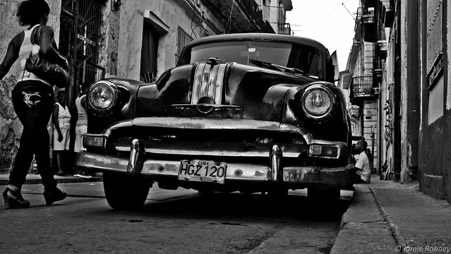 Jeans, Batty, Heels, Car, Cuba