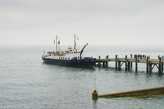 Lundy Island 2005 - MS Oldenburg at the jetty