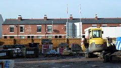 Beresford Street in Moss Side with work on redevelopment in foreground