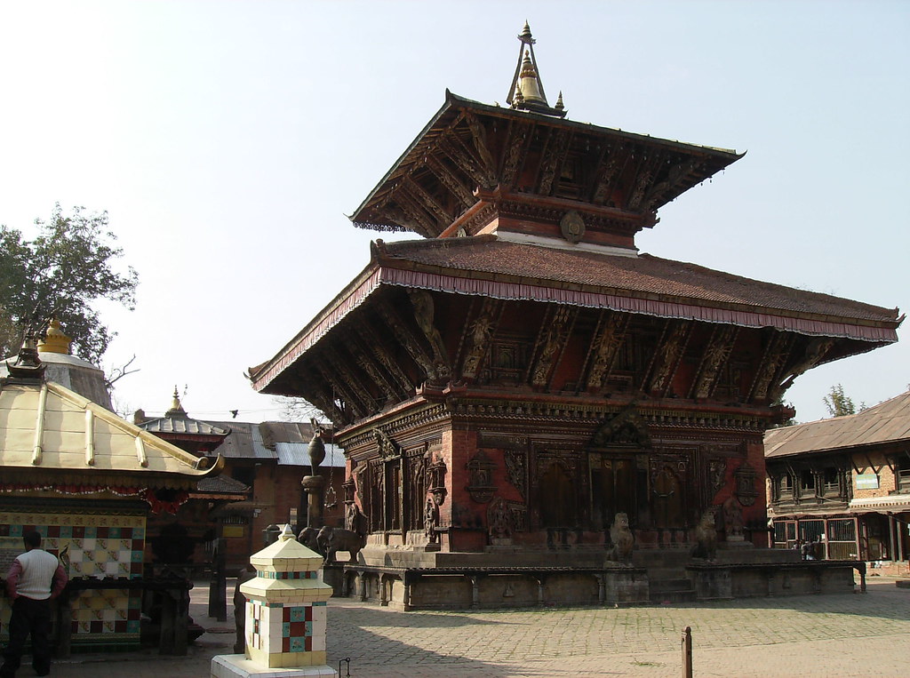 Temple dating from 1704, in Newari pagoda style