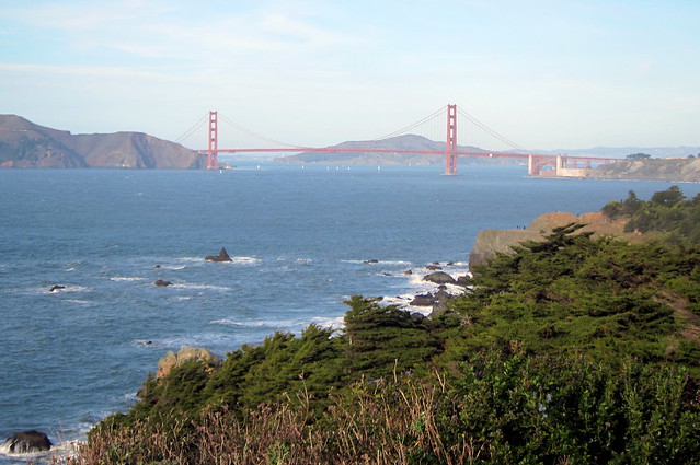 San Francisco: View of Golden Gate from Lands End