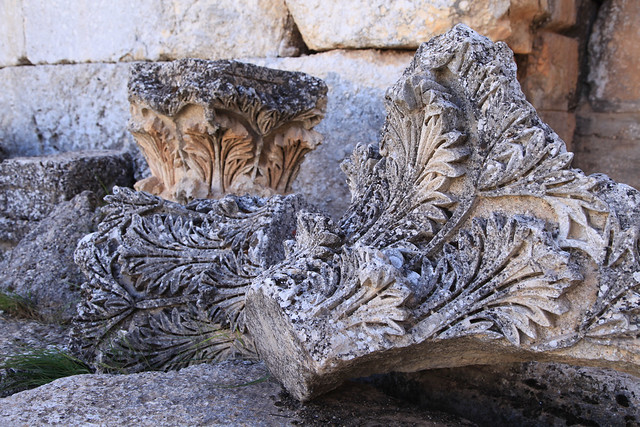 Acanthus Capitals Historical Monastery of St Simeon Syria