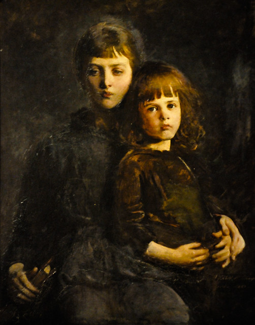 Abbott Handerson Thayer - Brother and Sister (Mary and Gerald Thayer), 1889 at Renwick Art Gallery Washington DC