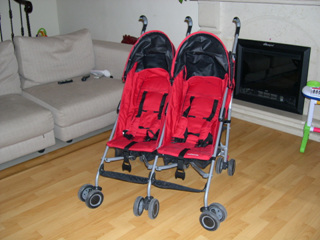 mothercare double strollers