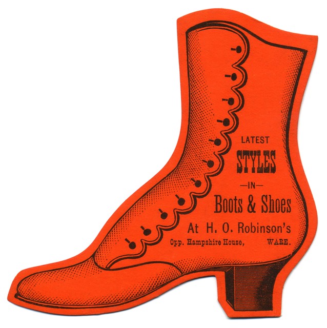 Latest Styles in Boots and Shoes, H. O. Robinson's, Ware, Mass.