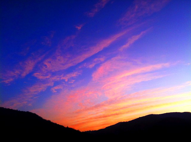 painting sunset