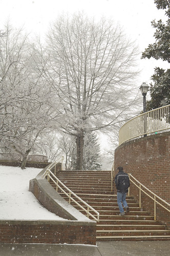 Snow at Radford University