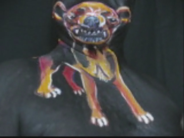 Chihuahua! James Kuhn. A face paint puppet.
