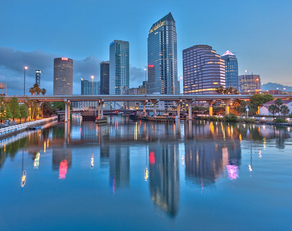 Downtown Tampa from the Platt Street Bridge.