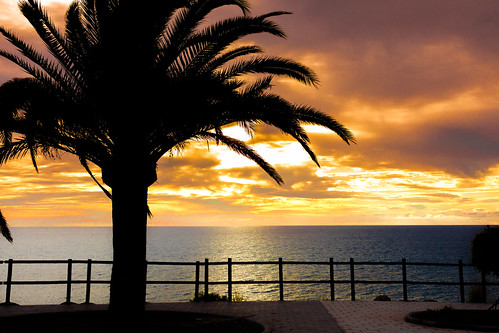 illes spanien es sunset sea meer wasser rot sky orange outdoor sonnenuntergang himmel wolke heiter teneriffa