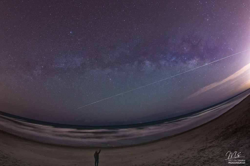 The Milky Way, the International Space Station and me.