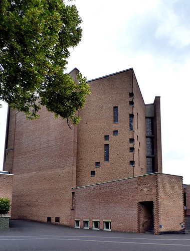 Meschede - Koenigsmuenster by Martin M. Miles, The church of the Benedictian Koenigsmuenster abbey, placed on a hill, overlooking the town of Mesch