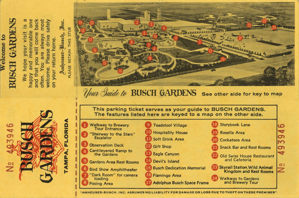 Busch Gardens 19xx Tampa Fl C Seaworld Courtesy Vintag Flickr