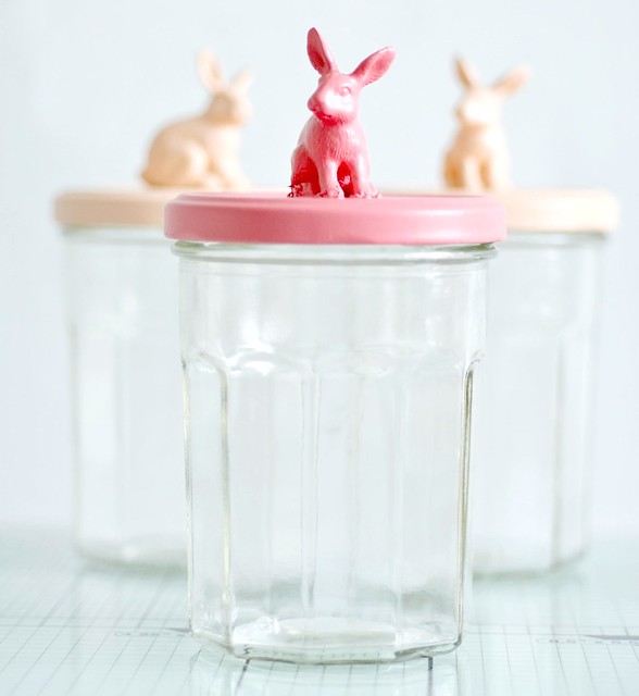 Bunny jars to fill for Easter