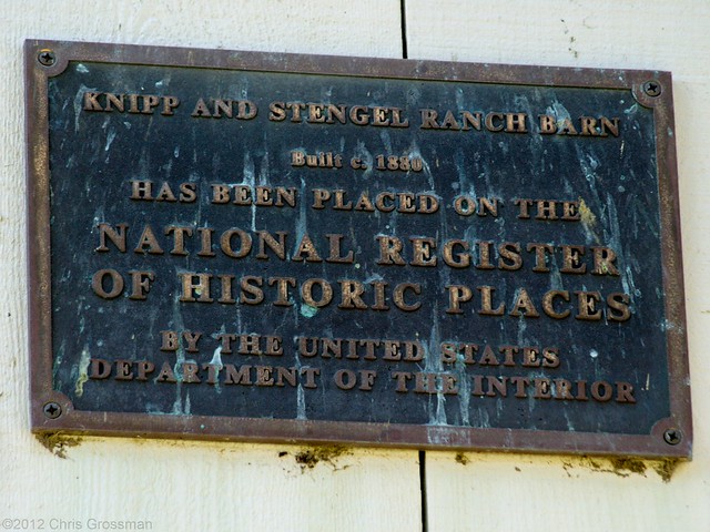 Knipp and Stengal Ranch Barn Historical Plaque - Olympus E-410 - Zuiko 40-150mm F/4-5.6