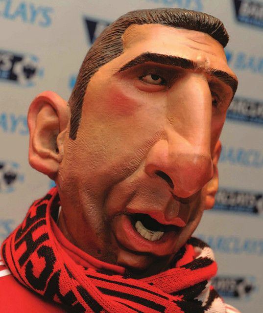 Eric Cantona Spitting Image Puppet at the National Fooball Museum