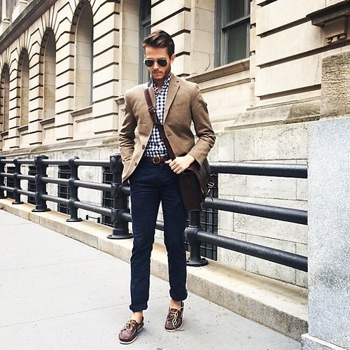 Chinos, blazer, button-down- check. @iamgalla in our Clask… | Flickr