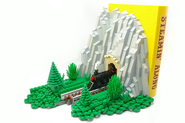 2012 - lego microscale train bookends