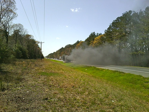 fire smoke carfire highway50 route50 truckfire wicomicocounty pickupfire pickuptruckfire