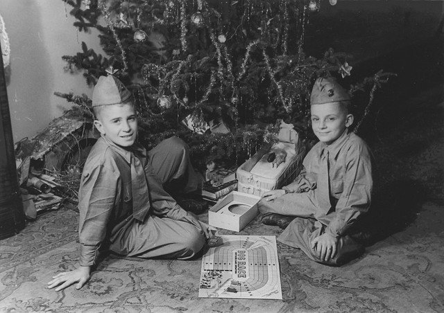 John Renzi's Sons in Uniform, circa 1944