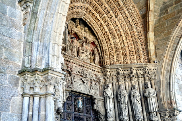177 - Portada Occidental - Catedral Sta María - Tui (Pontevedra) - Spain.