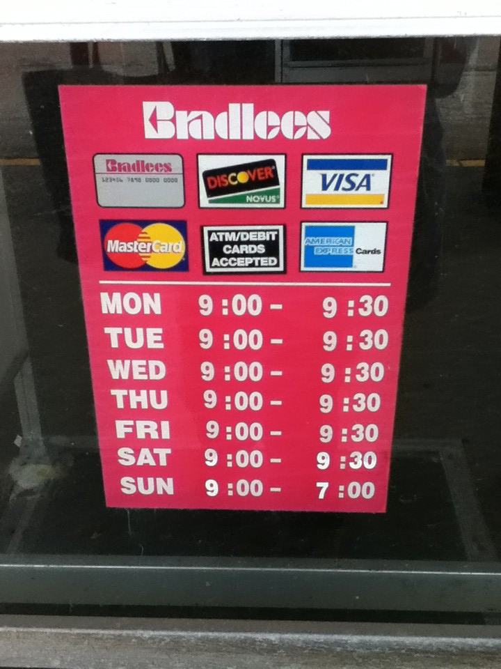 Bradlees store hours | found this at a near dead strip mall … | Flickr