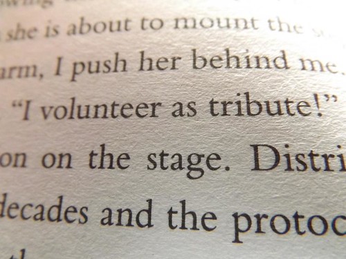 "I volunteer as Tribute"- The Hunger Games | by ShaunaLeddyxo