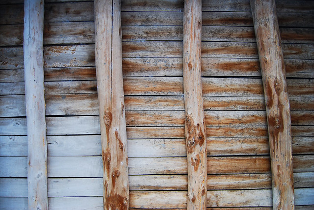 Techo de madera antiguo