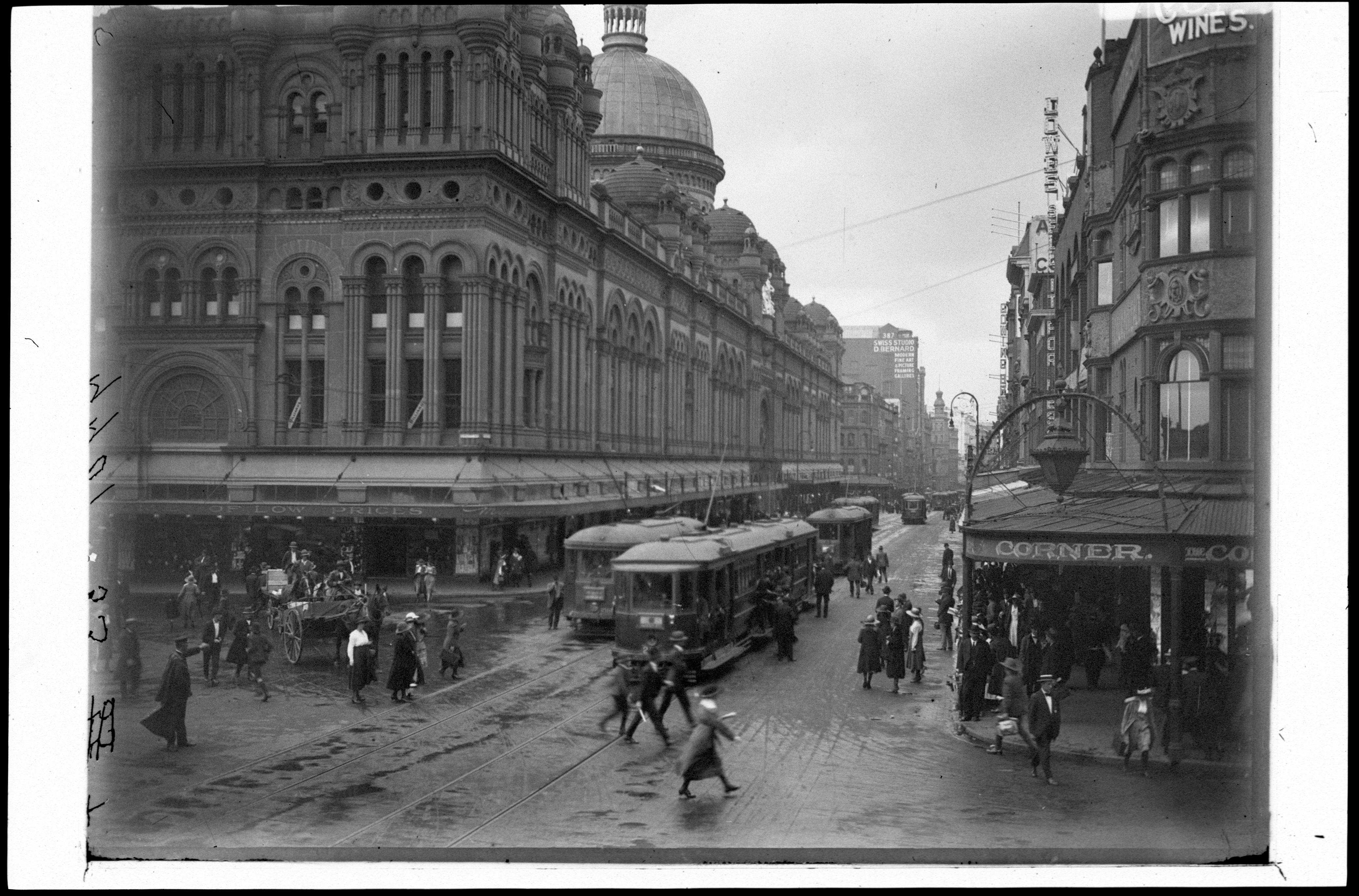 Queen Victoria Buildings, looking down George St, n.d. / unknown photographer