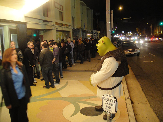 LA Animation Festival - the line for the opening night party