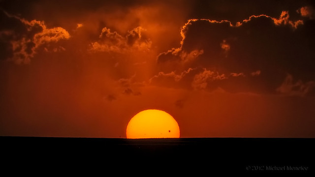 The Sun Sets on the 2012 Transit of Venus
